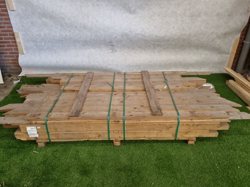 Tuindeco Grande Prieel 490x290 cm - vurenhout groen geïmpregneerd - SALE25112