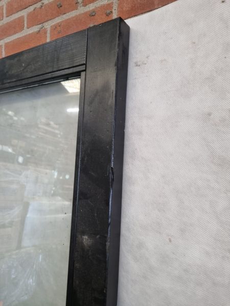 Dubbele steellook deur – dubbel glas, met scharnieren (206 x 150 cm) - SALE25135