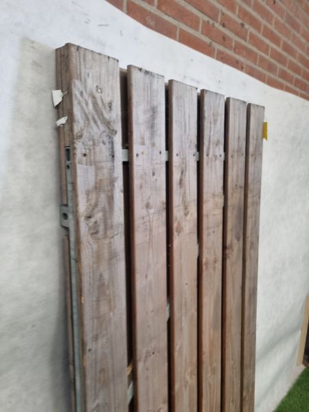 Poort met stalen frame – 100 x 195 cm - SALE25141