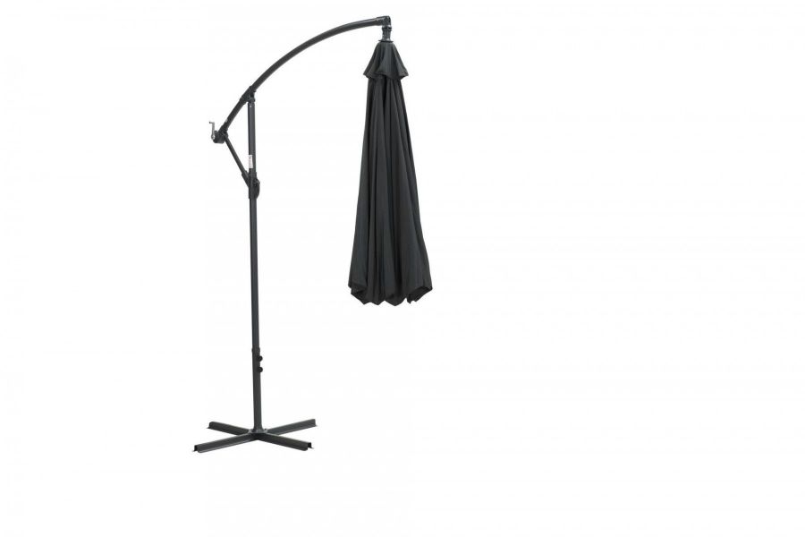 Athene parasol - Ø300 cm - carbon black - dark grey