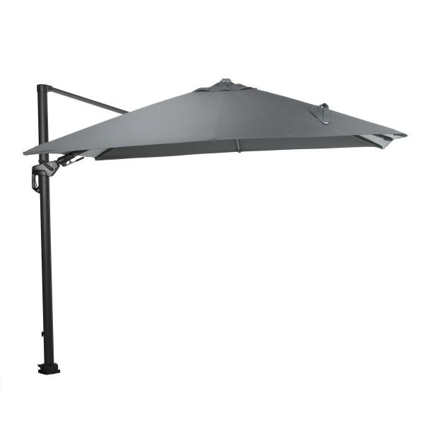 Hawaii Lumen parasol - 300x300 cm - carbon black - dark grey