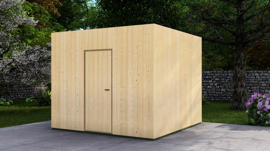 Poolhouse Trendy 300x300 cm - onbehandeld