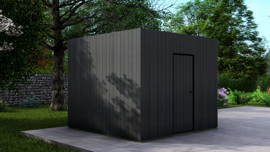 Poolhouse Trendy 300x300 cm - exterieur zwart gecoat