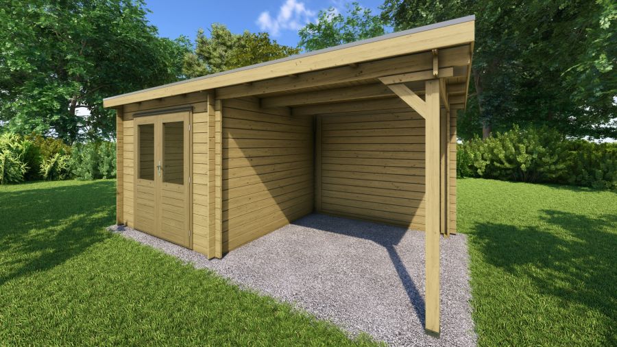 Classicline Blokhut Limburg Geïmpregneerd 250x250 + 250