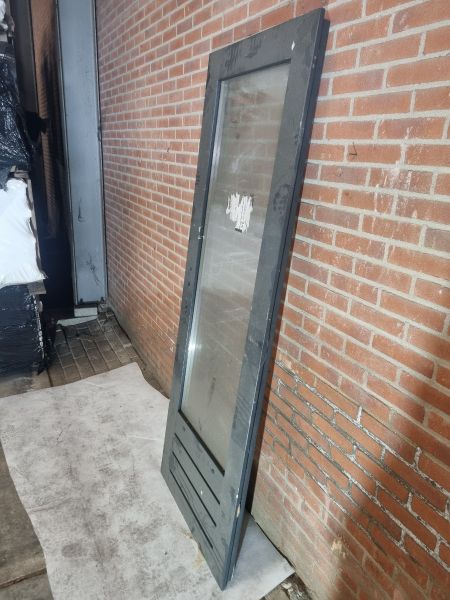 Enkele houten deur antraciet 76 x 207 cm - SALE25034