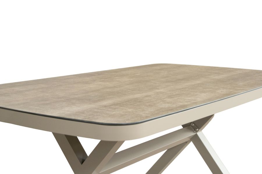 SenS-Line Colin loungeset 4-delig aluminium met beige kussens