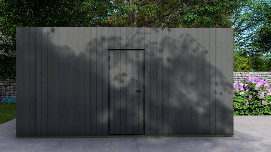 Poolhouse Trendy 500x400 cm - exterieur zwart gecoat