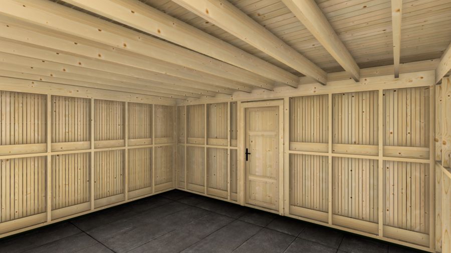 Poolhouse Trendy 500x400 cm - onbehandeld