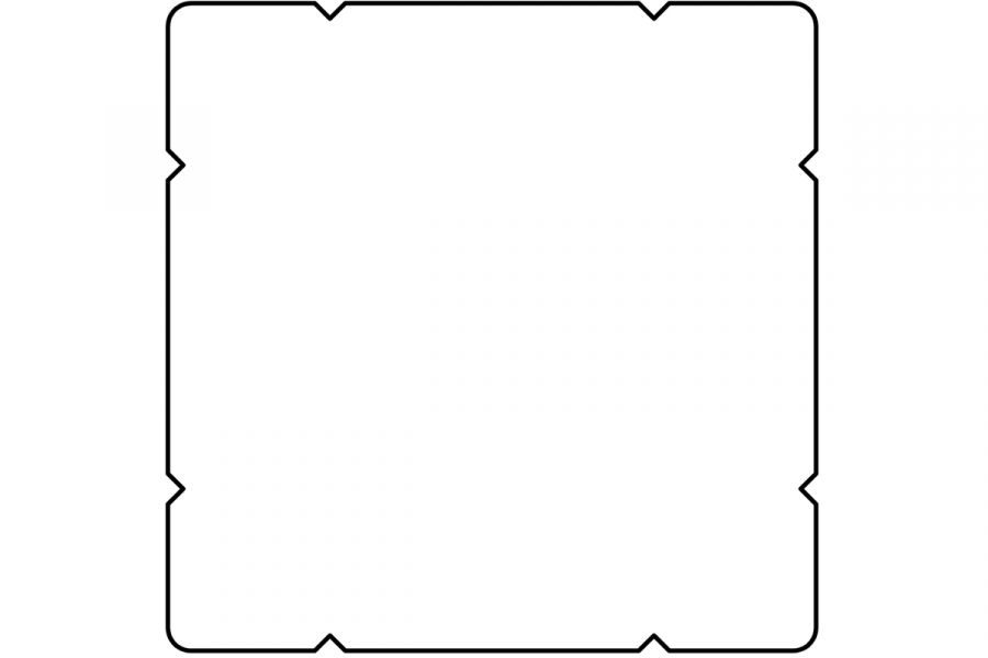 Azobé palen geschaafd 2 V-groeven 6,5x6,5x305 cm