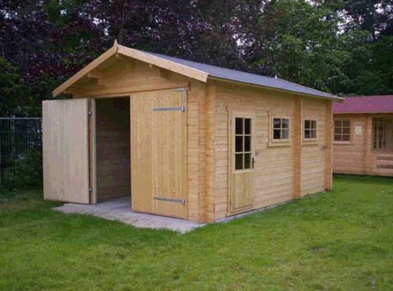Garage 3755 S 375x550 cm - zadeldak - Gecoat