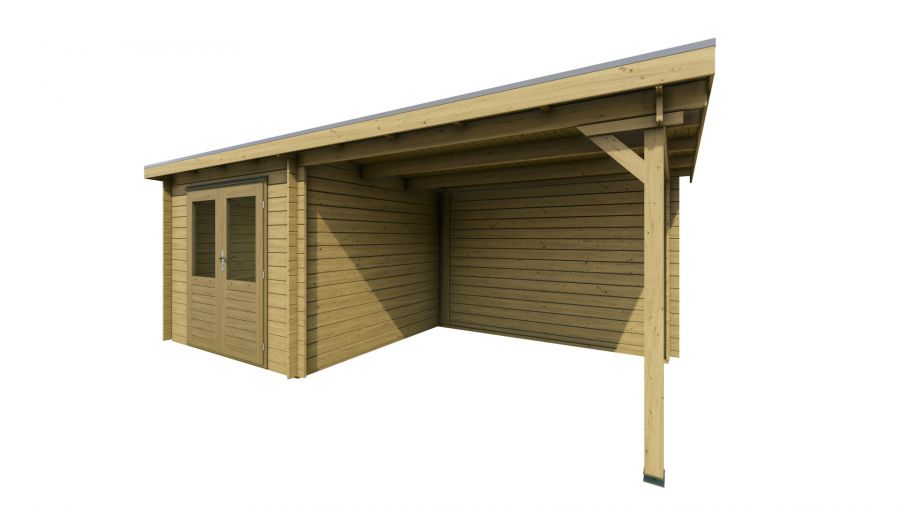 Classicline Blokhut Limburg Geïmpregneerd 250x250 + 300