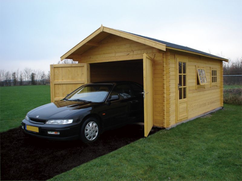 Garage 3755 S 375x550 cm - zadeldak - Gecoat