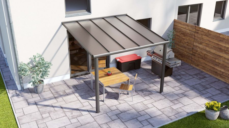 Verasol Veranda Smartline 304x250 cm - Antraciet structuur - Bouwpakket