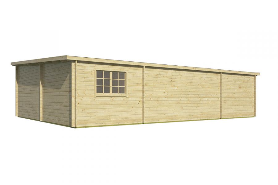 Blokhut Extremadura | 44 mm | Red Class Wood geïmpregneerd | 1064x795 cm