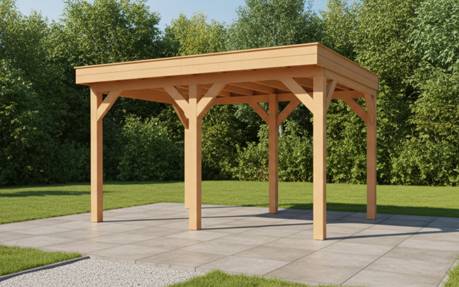 YARD Outdoor SUBLIME overkapping 400x400 cm Douglas blank