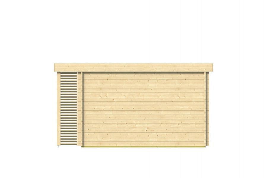 Tuindeco Hildegard Blokhut 570x380 cm 44 mm vuren blank