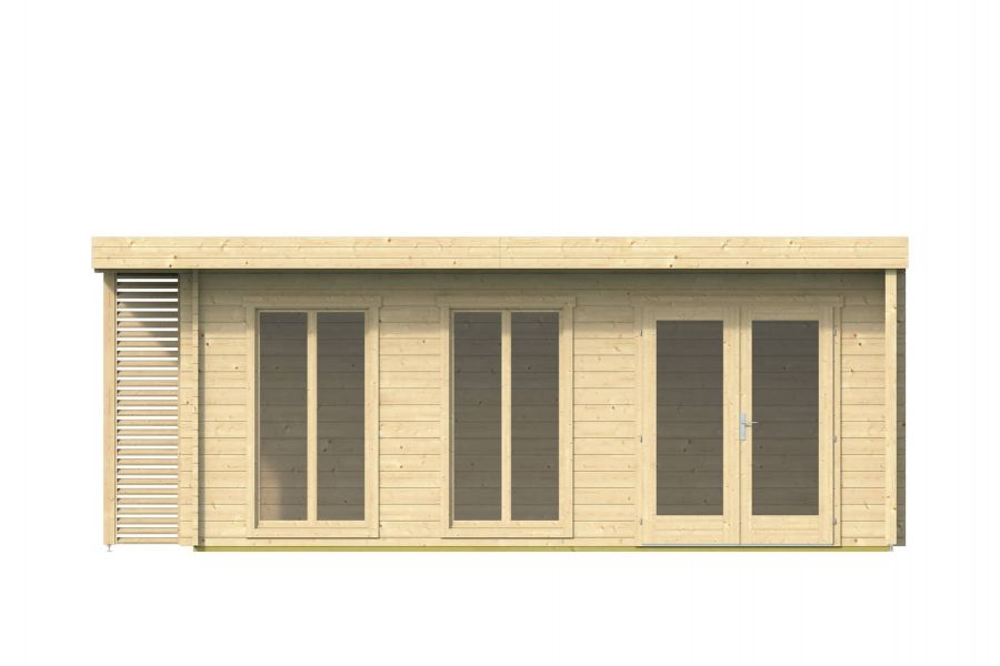 Tuindeco Hildegard Blokhut 570x380 cm 44 mm vuren blank