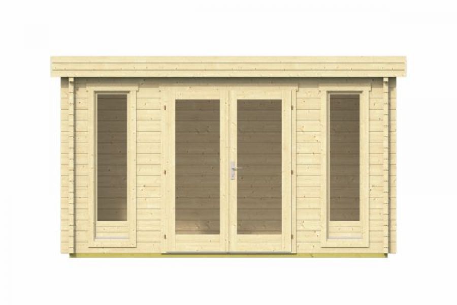 Tuindeco Blokhut Victoria 410x300 cm 58 mm groen geïmpregneerd