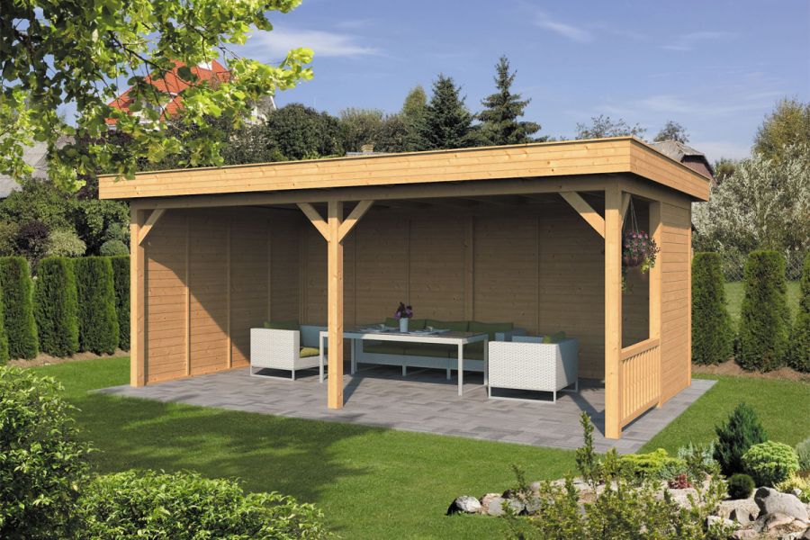 Lariks/Douglas Overkapping Oslo XL type 3 blank 678x430 cm
