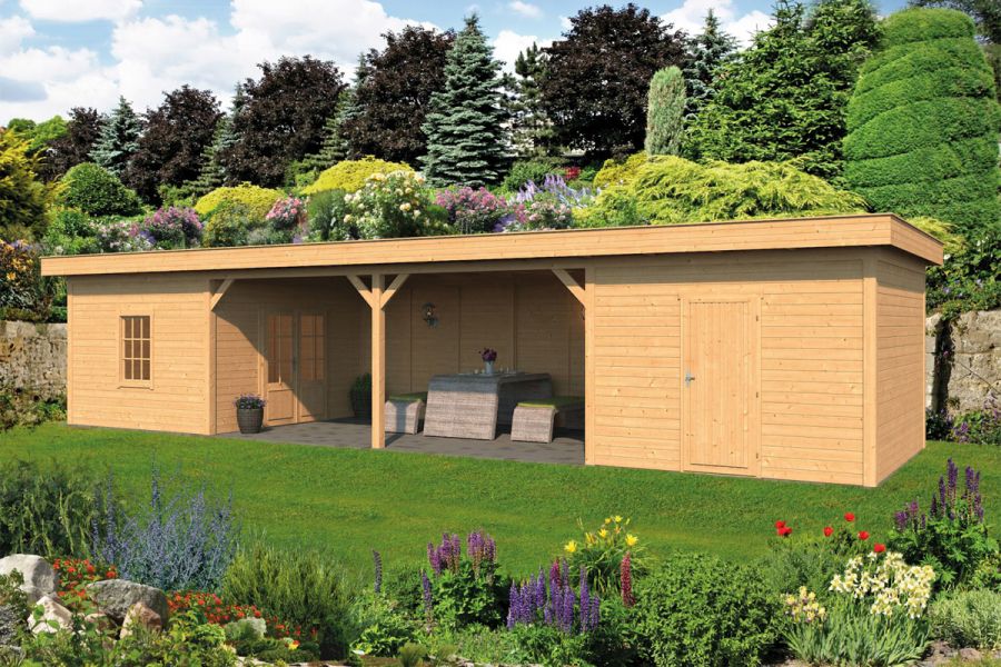 Lariks/Douglas Overkapping Oslo XL type 12 blank 1303x430 cm