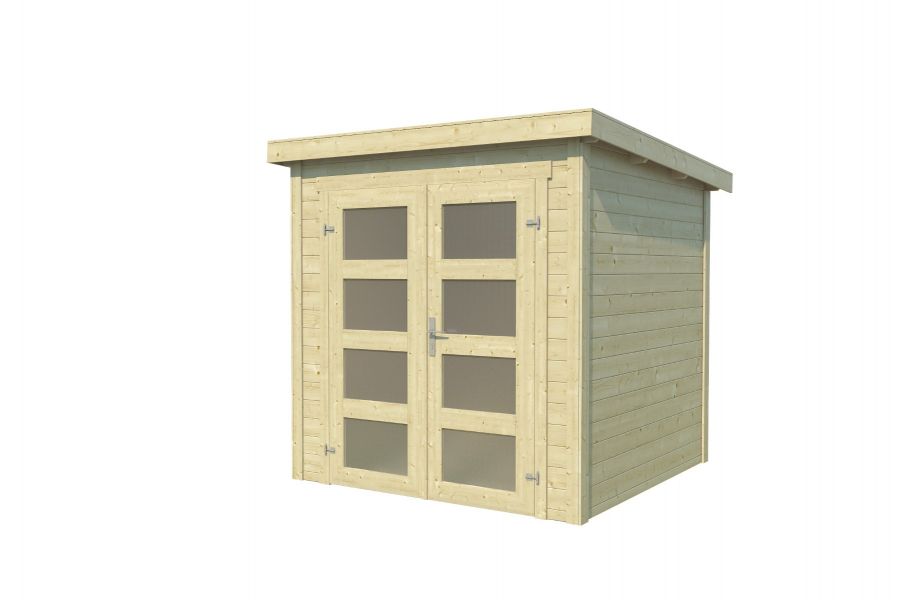 Blokhut Bart 200x200 cm 28mm vuren blank