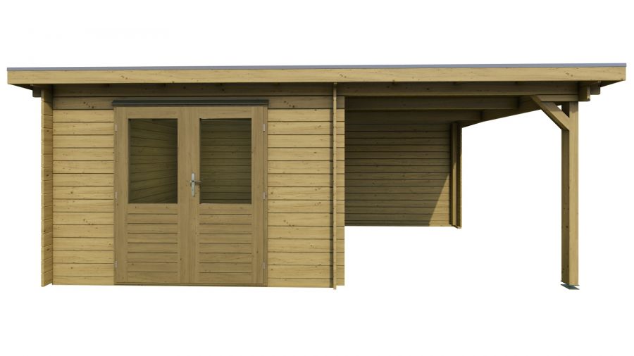 Classicline Blokhut Gelderland Geïmpregneerd 300x250 cm + 250 cm