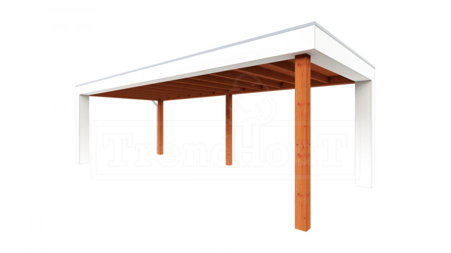 Trendhout Buitenverblijf Verona 750x335 cm - Plat dak model links