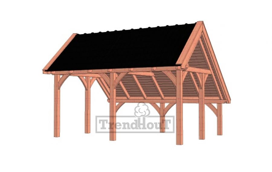 Kapschuur de Hoeve XL 530x440 cm - basis 