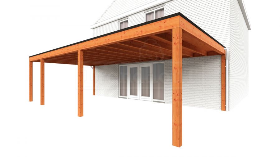 Trendhout Aanbouwveranda Modena 905x485 cm - model links