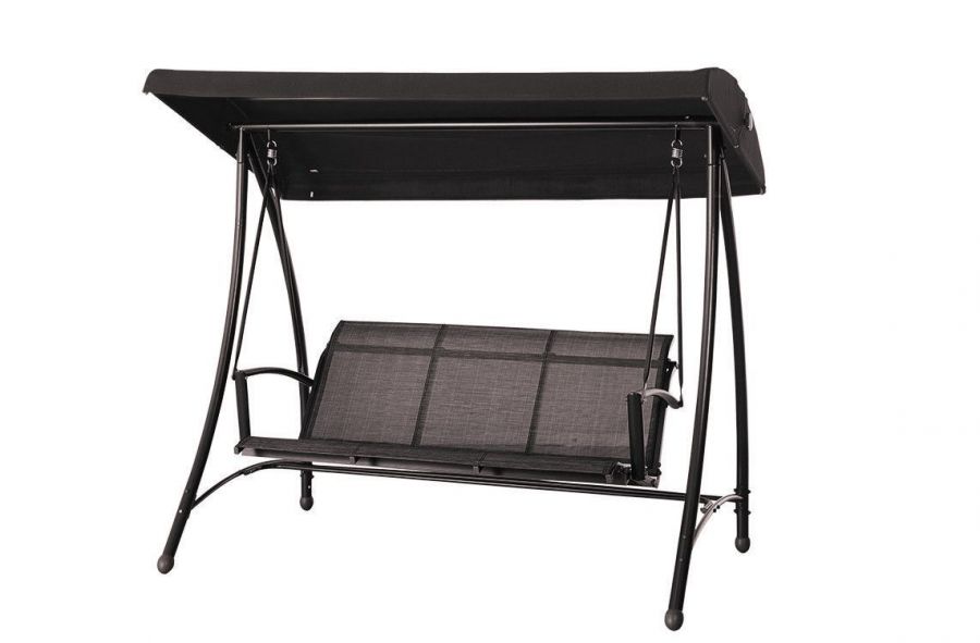 Rubens schommelbank - 3-zits - carbon black -heather grey - antraciet