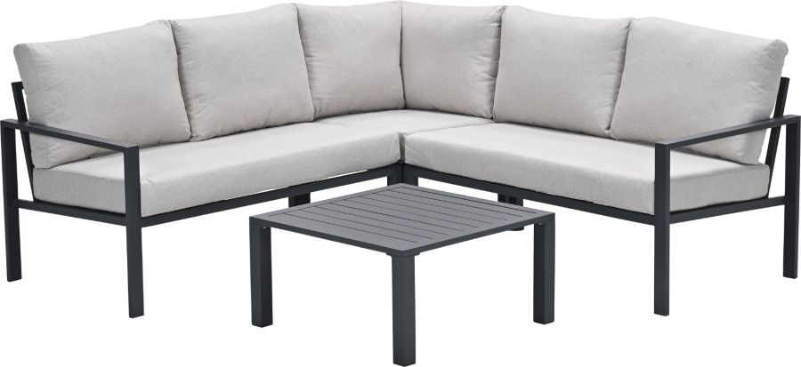 Springs hoekset - 4-delig - carbon black - desert sand