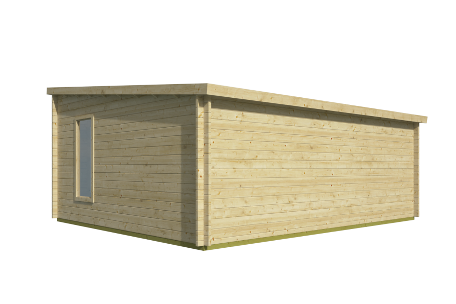 Blokhut Calpe 44 mm onbehandeld 595x500 cm