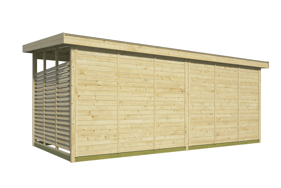 Paviljoen Kristina - 560x284 cm - honing geïmpregneerd