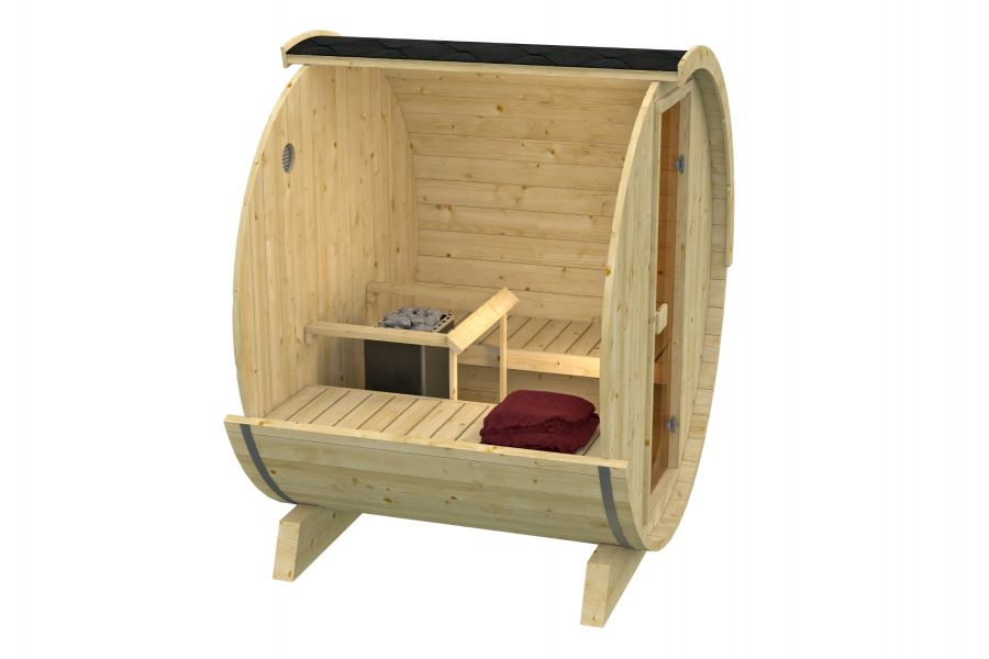 Barrelsauna Ø205x160 cm - Vurenhout