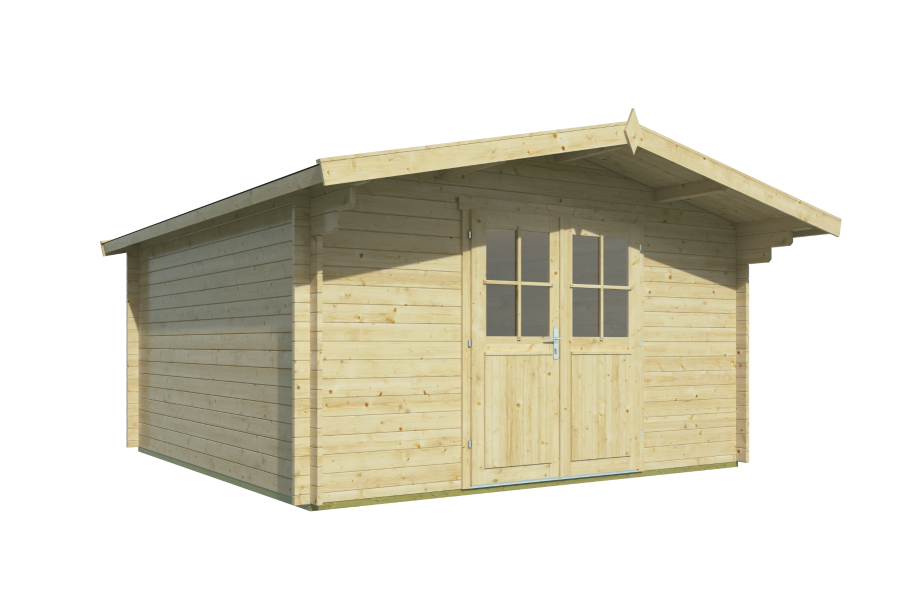 Tuindeco Torrent Blokhut 400x400 cm 34 mm vuren blank