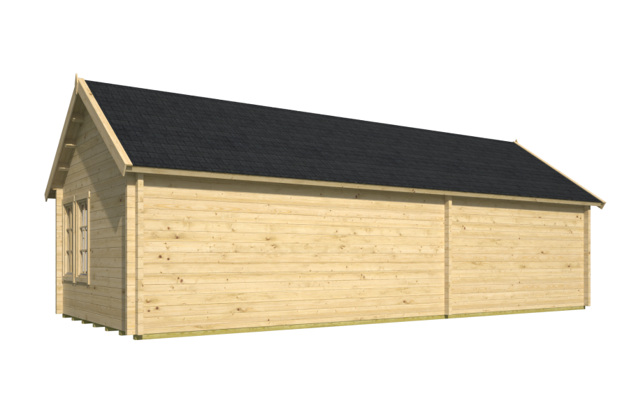Tuindeco Big Ben blokhut - 930x400 cm vuren groen geïmpregneerd