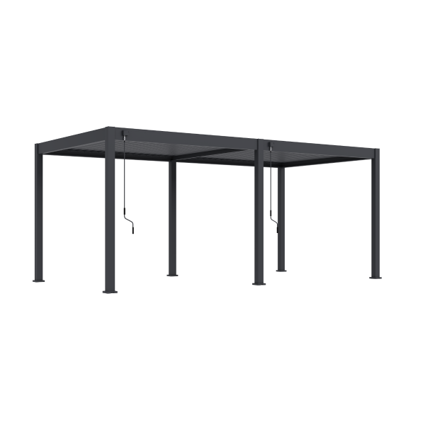 Tuindeco Advance Line vrijstaande aluminium overkapping 300x600x255 cm antraciet