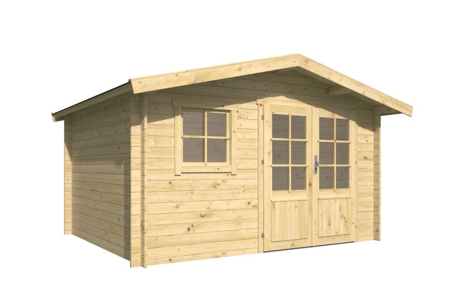 Tuindeco Fritz Blokhut 360x300 cm 28 mm vuren honing geïmpregneerd