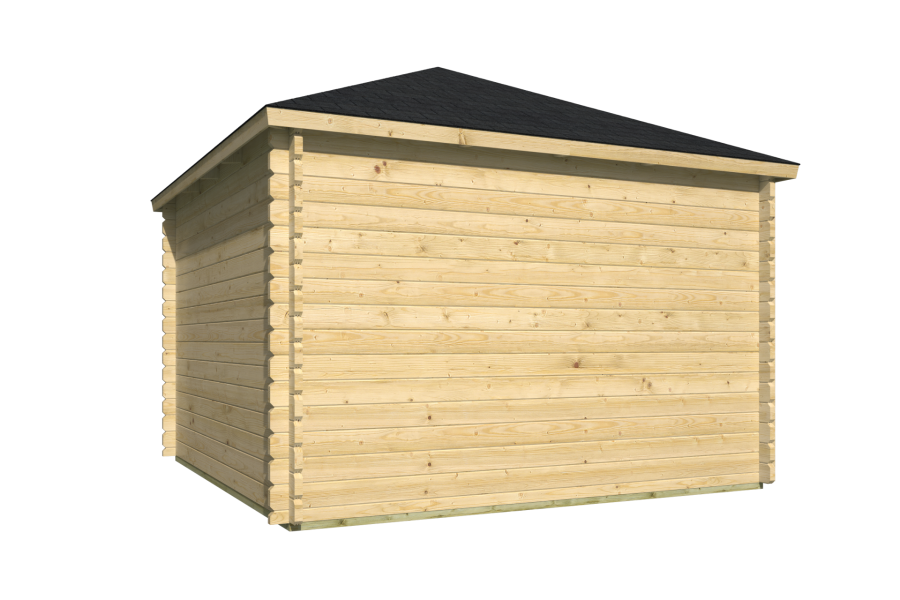 Tuindeco Nilsson Hoekblokhut 350x350 cm 44 mm vuren blank