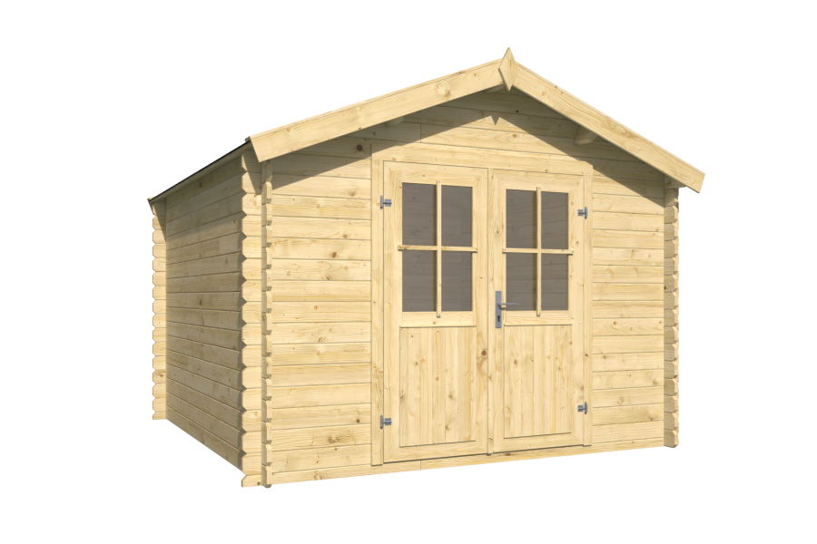 Tuindeco Noja Blokhut 300x300 cm 28 mm vuren honinggeel geïmpregneerd