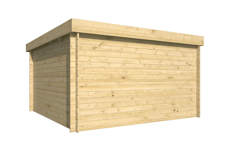 Tuindeco Greta Blokhut 340x340 cm 28 mm vuren groen geïmpregneerd