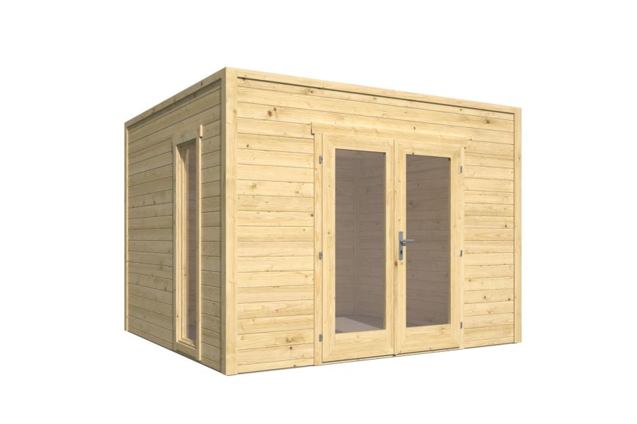 Tuindeco Tino Blokhut 300x275 cm 28 mm vuren Red Class Wood geïmpregneerd