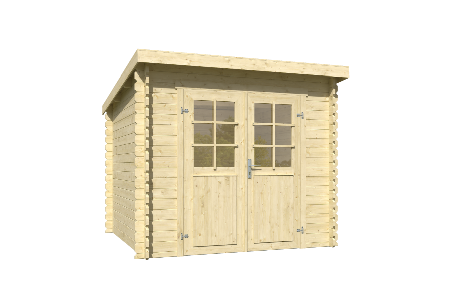 Outdoor Life Indi Blokhut 250x250 cm 28 mm vuren blank