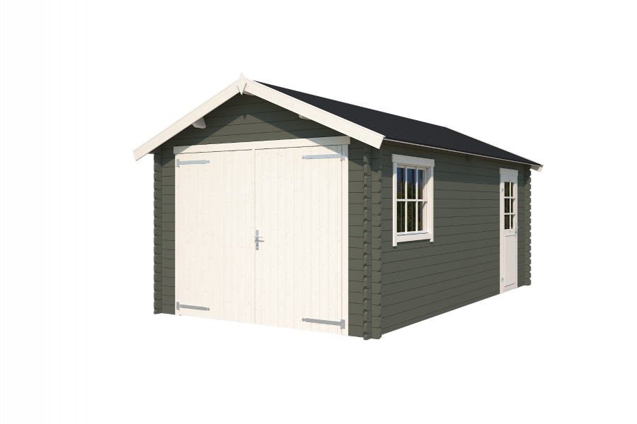 Garage Dillon 300x540 cm - green Grey-Wit gecoat second