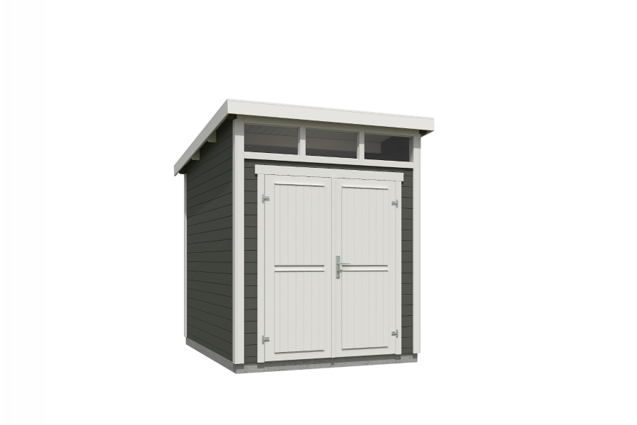 Tuinhuis Kibo 2 200x250 green grey-wit - second