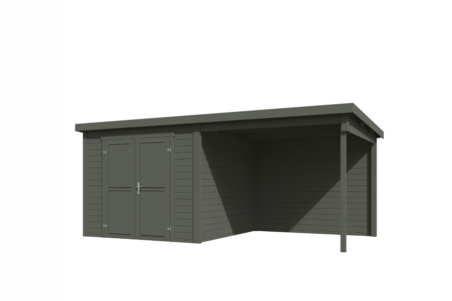 Tuinhuis Lars 500x250 cm - Green Grey gecoat - second