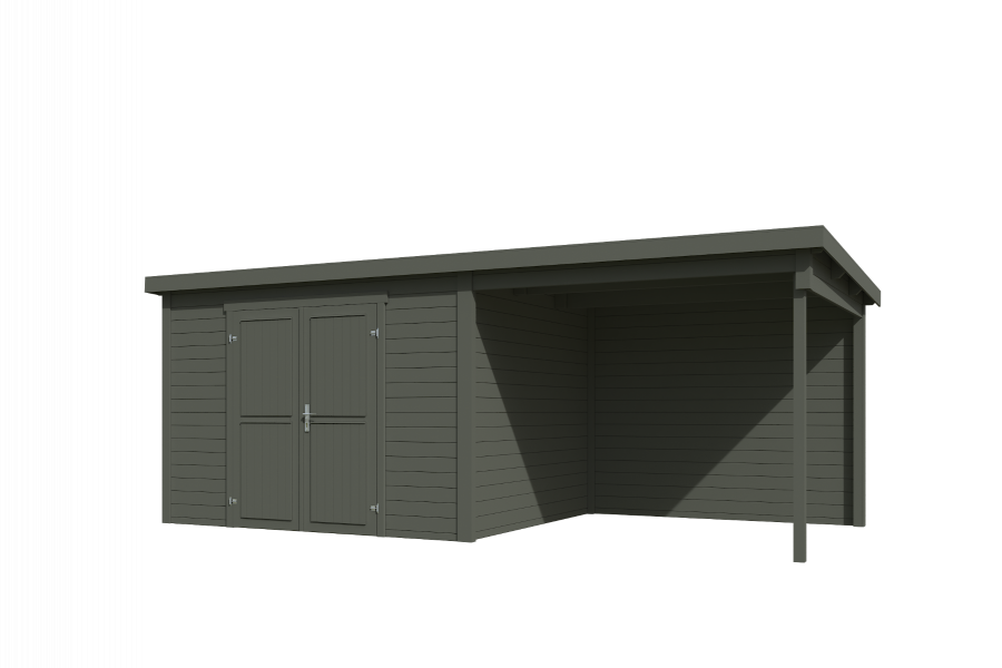 Tuinhuis Kjeld 550x250 cm - Green Grey gecoat - second
