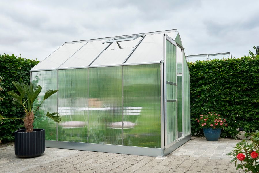 Tuinkas Popular 86 aluminium - 4 mm polycarbonaat - 193x257 cm