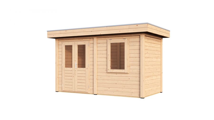 Lugarde Select Modern tuinhuis Gorssel 388x200cm - Onbehandeld