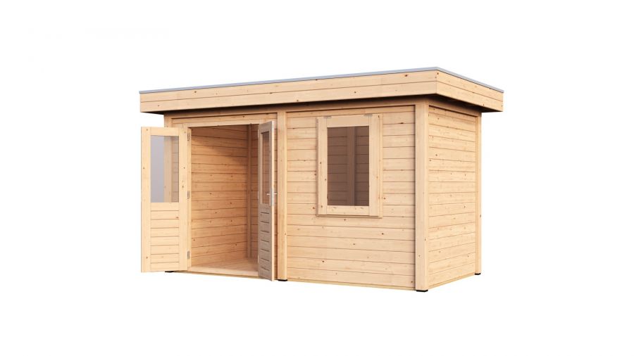 Lugarde Select Modern tuinhuis Gorssel 388x200cm - Onbehandeld